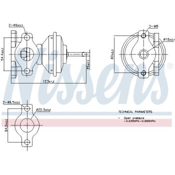 NISSENS AGR-Ventil 98471 für 028131501A