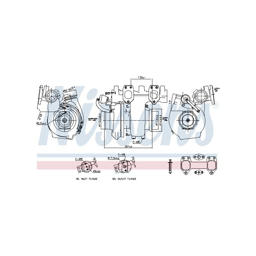 NISSENS Lader, Aufladung 93692 für 1639811