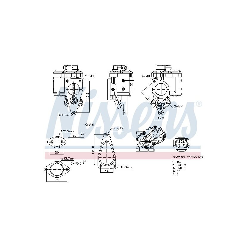 NISSENS AGR-Ventil 98241 für 7701062212