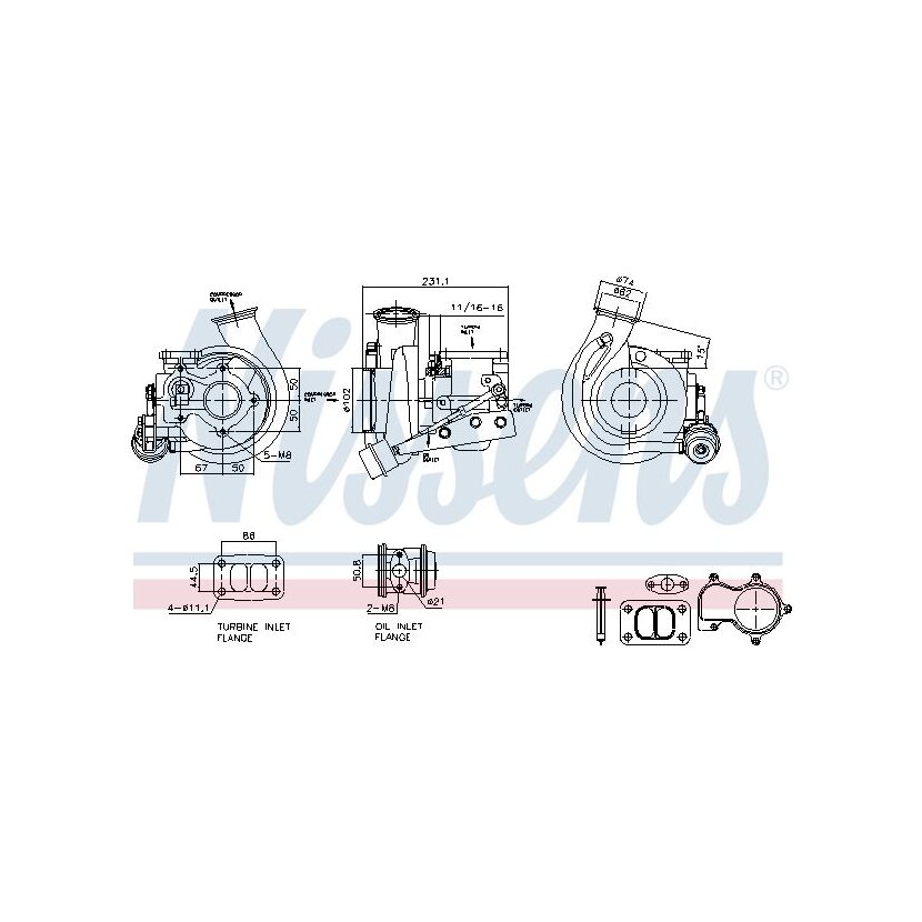 NISSENS Lader, Aufladung 93711 für 500059654