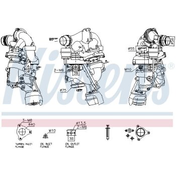 NISSENS Lader, Aufladung 93777 für 6510904580