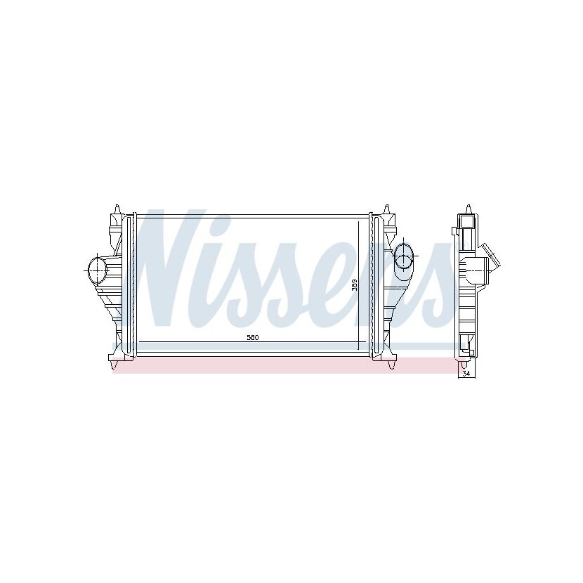 NISSENS Ladeluftkühler 96838 für 96122111