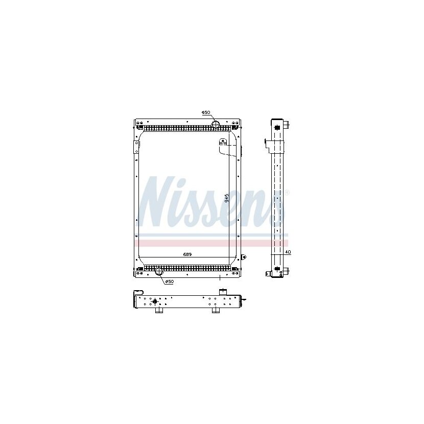 NISSENS Kühler, Motorkühlung 67195 für 81061016481