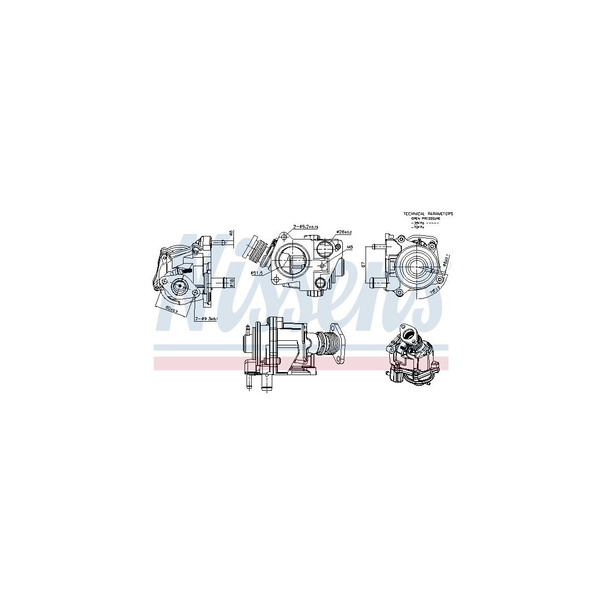 NISSENS AGR-Ventil 98424 für 162642