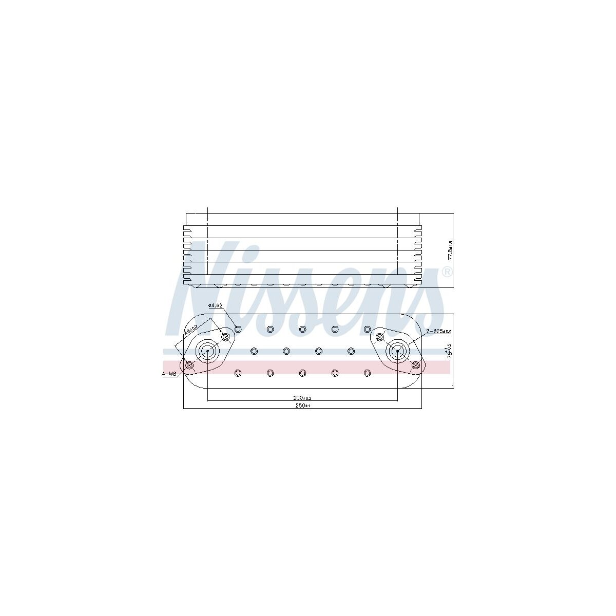 NISSENS Ölkühler, Motoröl 91465 für 51056010161