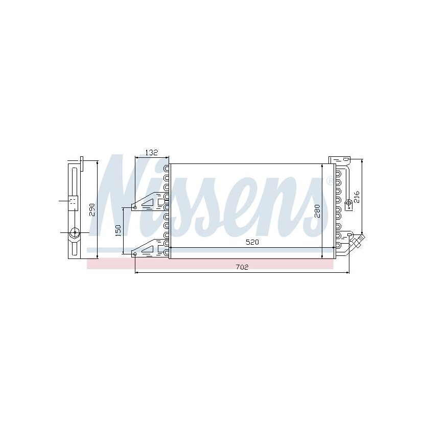 NISSENS Kondensator, Klimaanlage 94566 für 46558107
