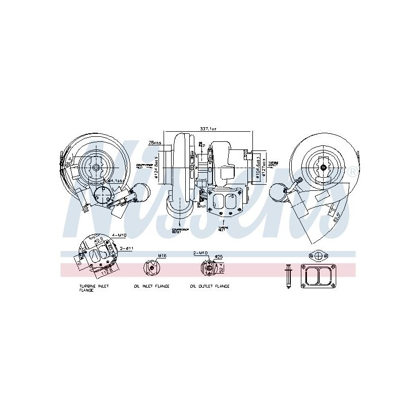 NISSENS Lader, Aufladung 93678 für 10000201550001
