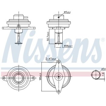 NISSENS AGR-Ventil 98470 für 849087