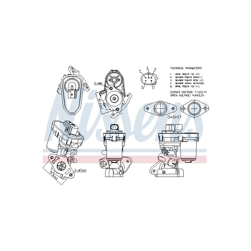 NISSENS AGR-Ventil 98151 für 71789686