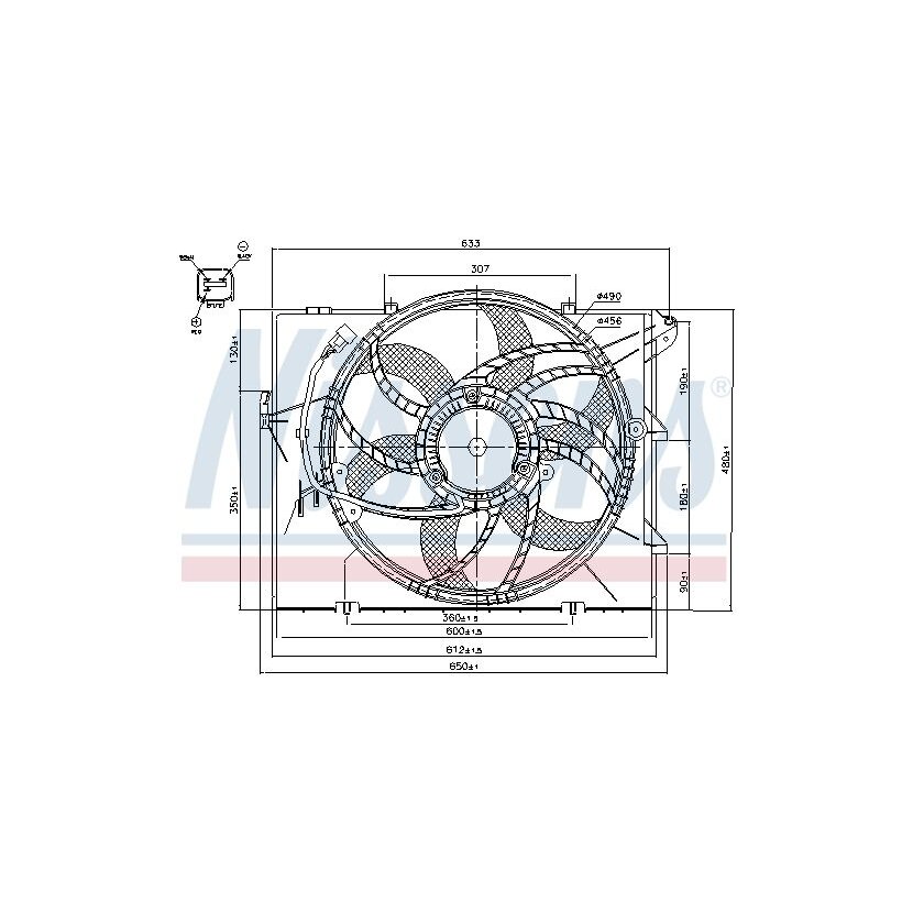 NISSENS Lüfter, Motorkühlung 85634 für 17117590699