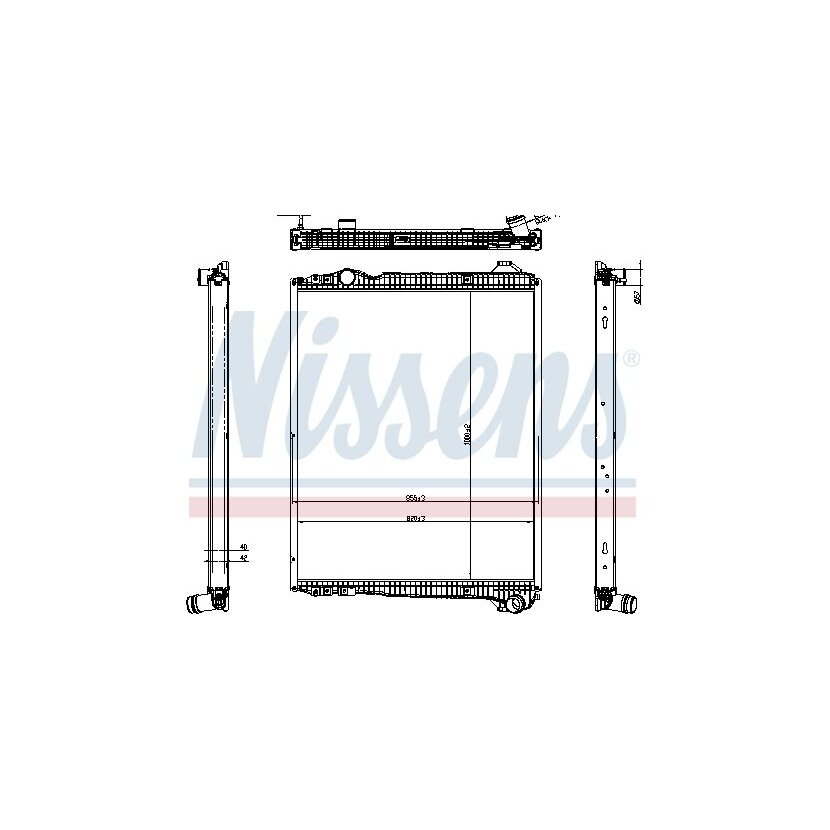 NISSENS Kühler, Motorkühlung 606323 für 2439720