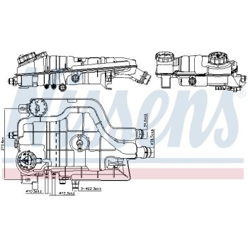 NISSENS Ausgleichsbehälter, Kühlmittel 996205...