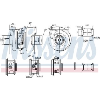 NISSENS Lader, Aufladung 93733 für 2992308
