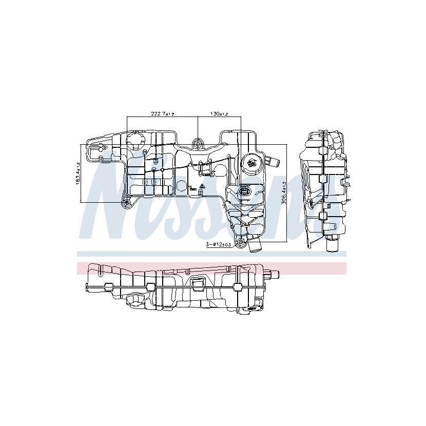 NISSENS Ausgleichsbehälter, Kühlmittel 996310 für 1706427