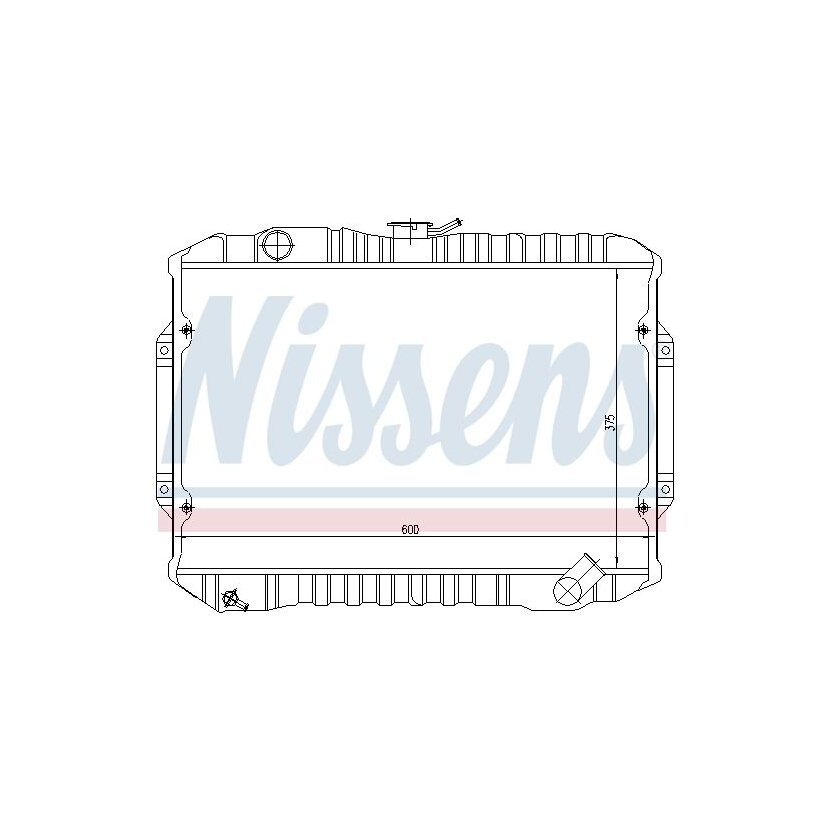 NISSENS Kühler, Motorkühlung 62815 für MB222043