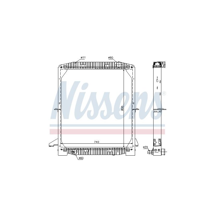 NISSENS Kühler, Motorkühlung 62343A für 81 39 294