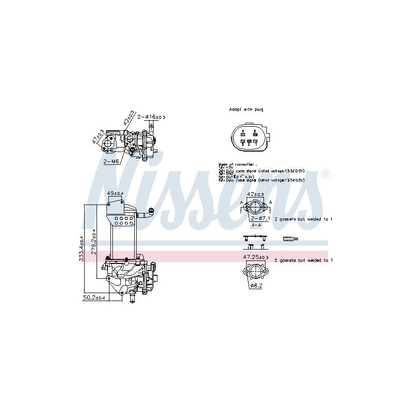 NISSENS AGR-Ventil 98359 für 03L131512AQ