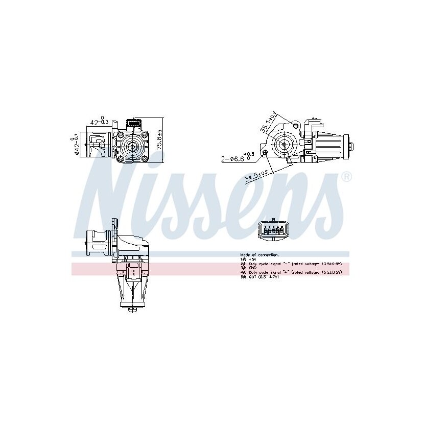 NISSENS AGR-Ventil 98376 für 1618LC
