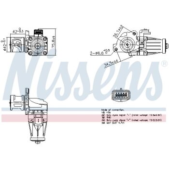 NISSENS AGR-Ventil 98376 für 1618LC