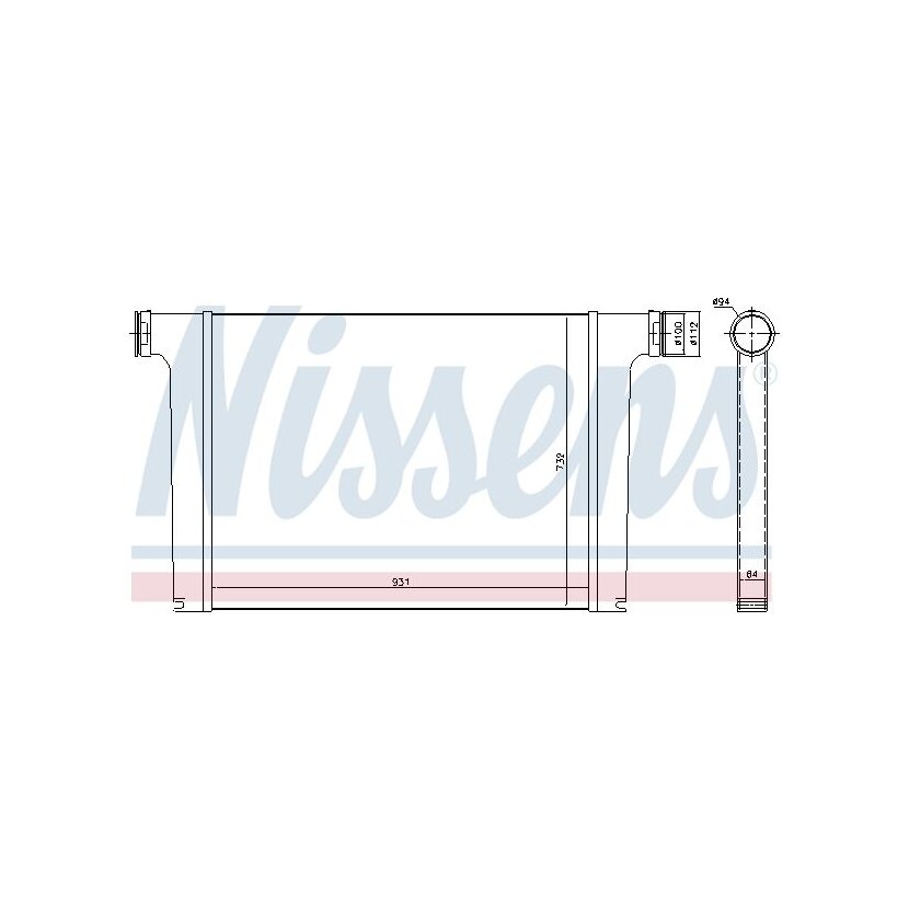 NISSENS Ladeluftkühler 97065 für 81061300220