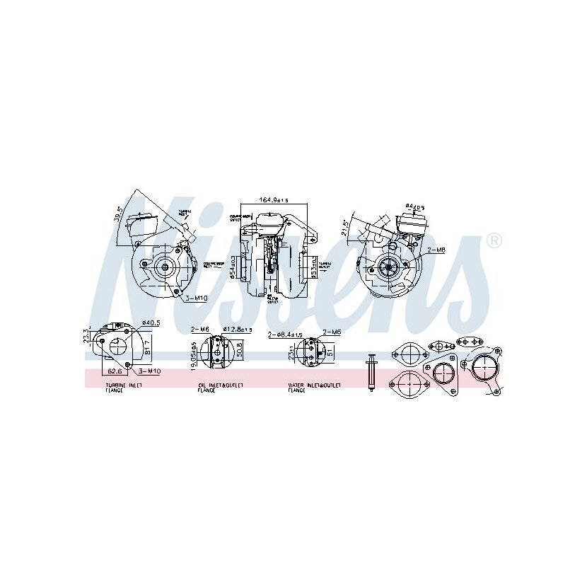 NISSENS Lader, Aufladung 93779 für 14411EB300
