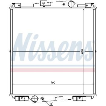 NISSENS Kühler, Motorkühlung 65464 für 16...