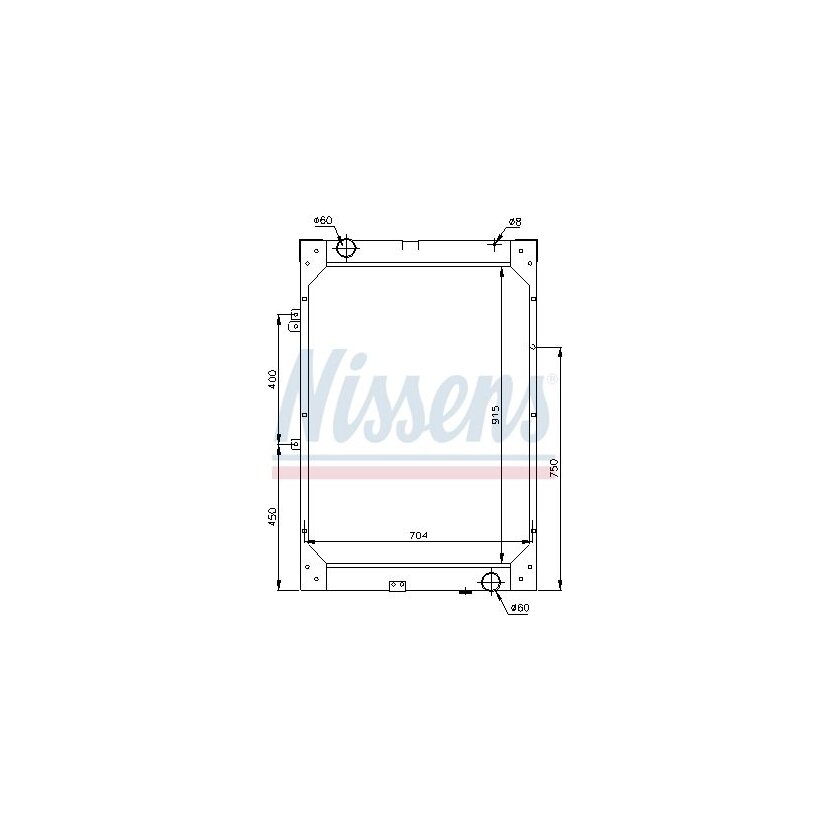 NISSENS Kühler, Motorkühlung 62871 für 81.06101.6327