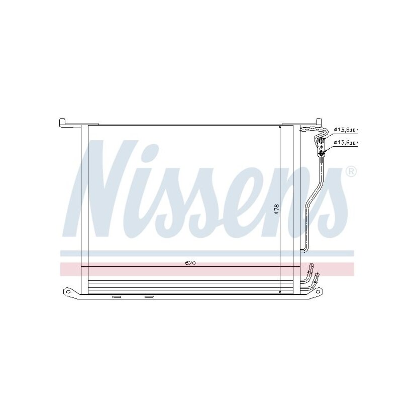 NISSENS Kondensator, Klimaanlage 94380 für 220 500 00 54