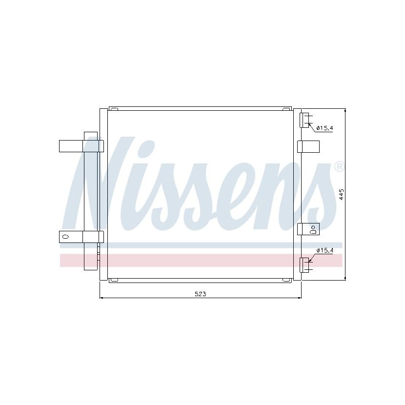 NISSENS Kondensator, Klimaanlage 94866 für C2C026832