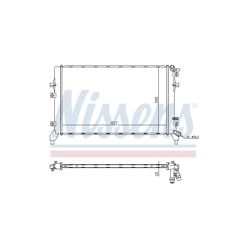NISSENS Niedertemperaturkühler, Ladeluftkühler 65315 für 1K0121251EC
