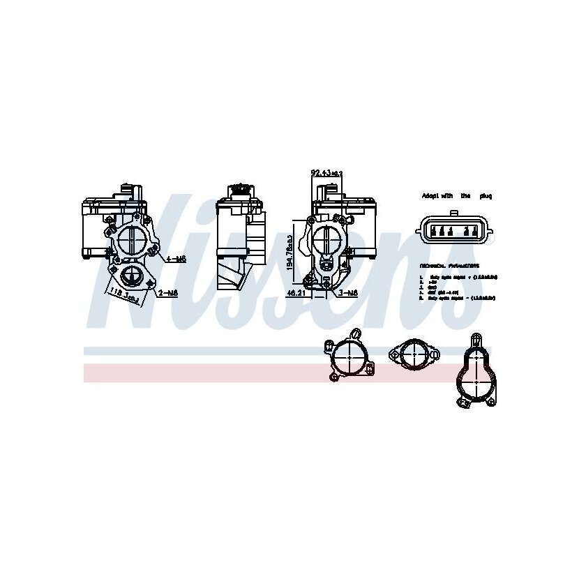 NISSENS AGR-Ventil 98265 für 1471000Q0Y