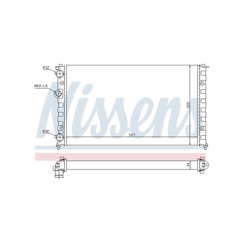 NISSENS Kühler, Motorkühlung 64006 für 6K0.121.253 AD