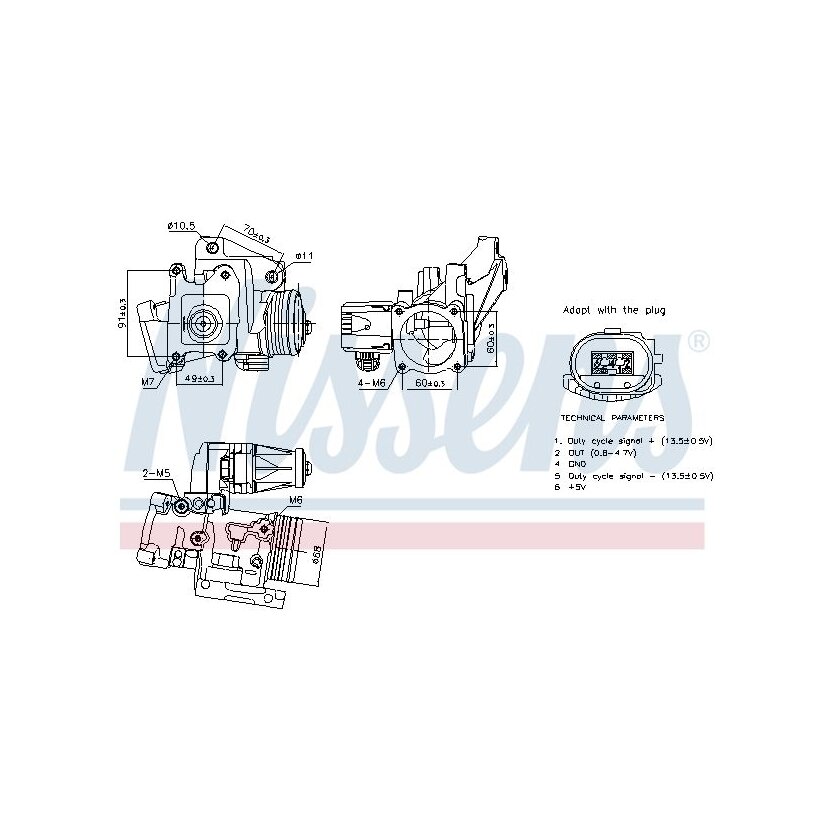 NISSENS AGR-Ventil 98387 für 30774578