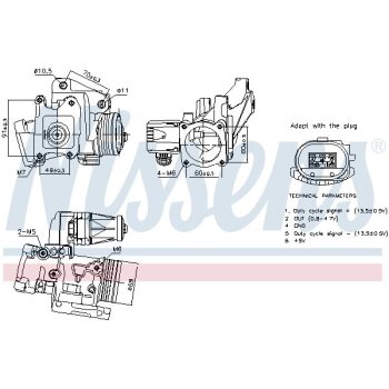 NISSENS AGR-Ventil 98387 für 30774578