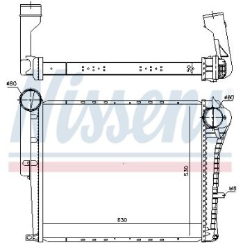 NISSENS Ladeluftkühler 97073 für 5001868222