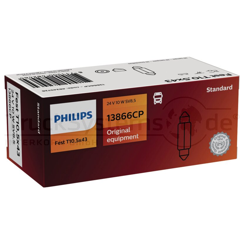 Glühlampe Soffittenform - 13866 CP VPE10