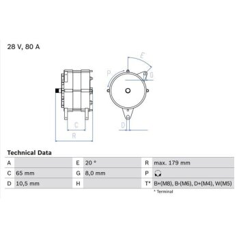 BOSCH Generator 0 986 042 350 - 0986042350 passend...