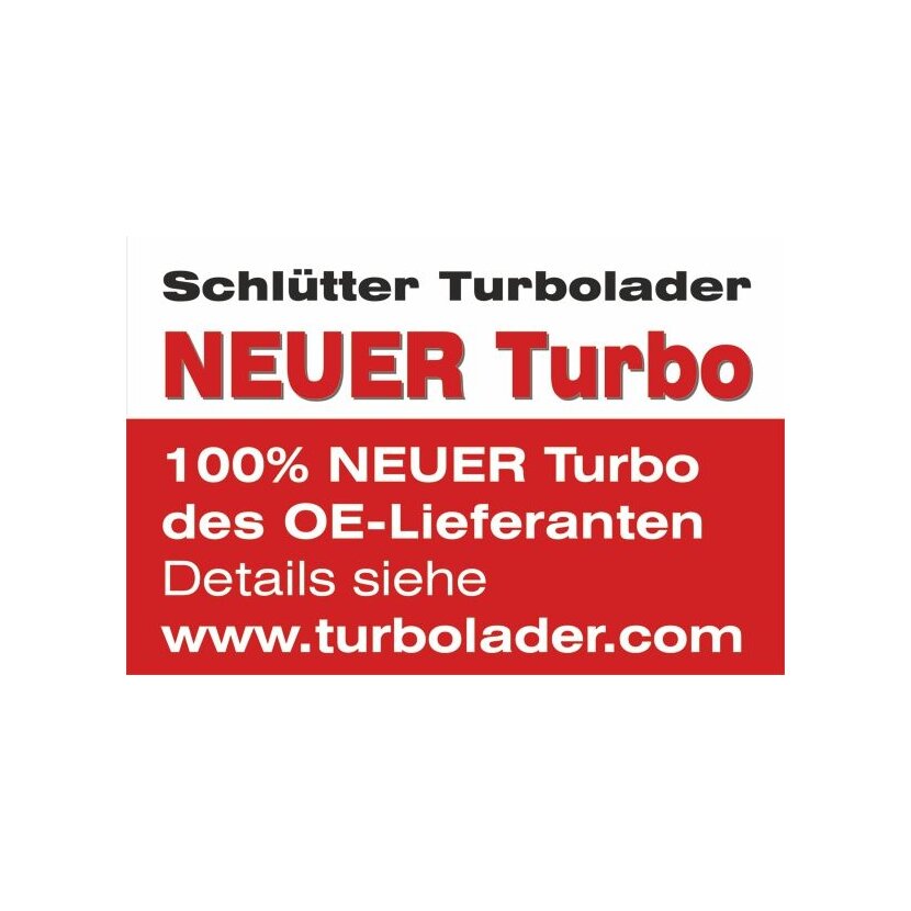 SCHLÜTTER TURBOLADER Lader, Aufladung 172-14615 - 17214615 für 04L253019P
