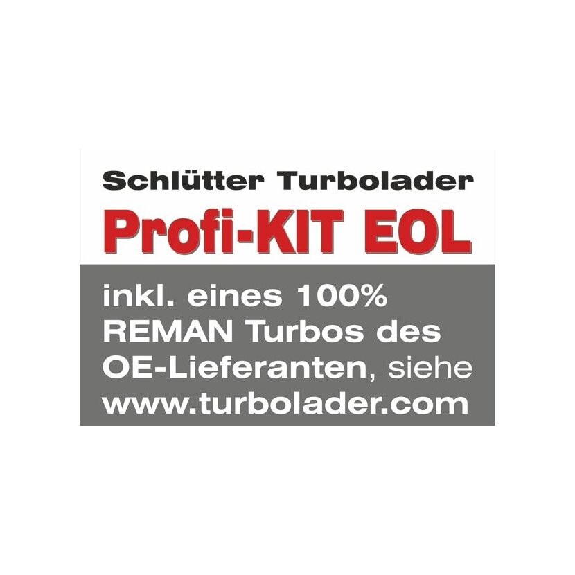 SCHLÜTTER TURBOLADER Lader, Aufladung 166-00114EOL - 16600114EOL für 059145061AD