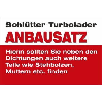 SCHLÜTTER TURBOLADER Montagesatz, Lader 253-17251S -...