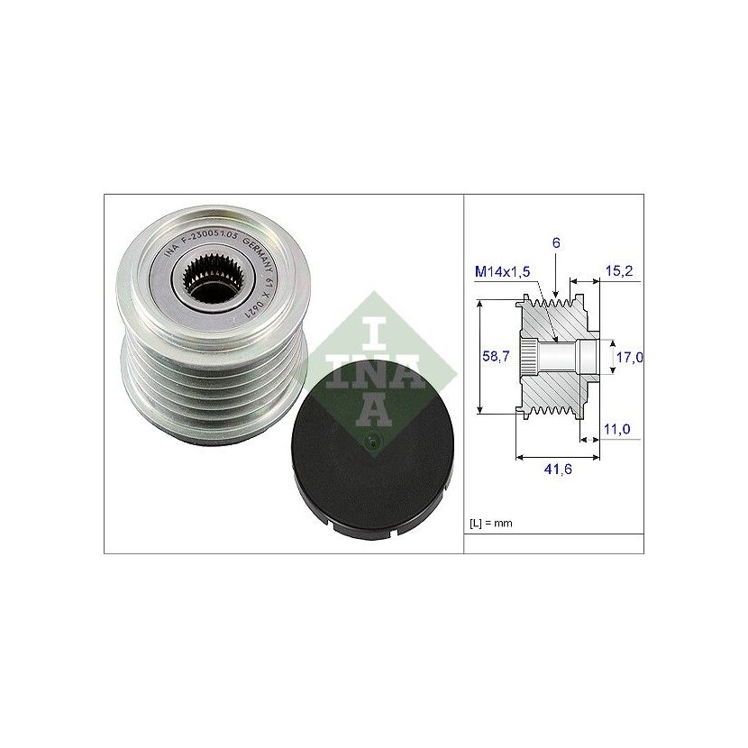 Schaeffler INA Generatorfreilauf 535 0031 10 - 535003110 für 1X43-10300-BD