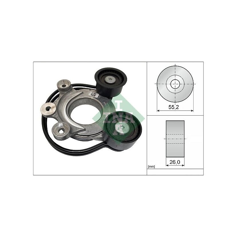 Schaeffler INA Riemenspanner, Keilrippenriemen 534 0827 10 - 534082710 für J9 C18 849
