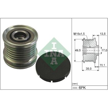 Schaeffler INA Generatorfreilauf 535 0166 10 - 535016610...