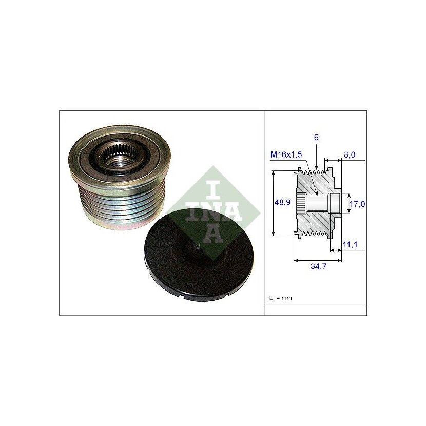Schaeffler INA Generatorfreilauf 535 0088 10 - 535008810 für 82 00 229 907