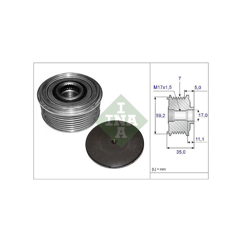 Schaeffler INA Generatorfreilauf 535 0087 10 - 535008710 für 1498518