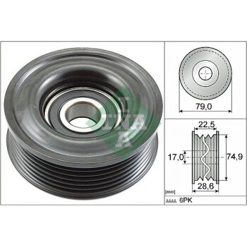 Schaeffler INA Umlenk-/Führungsrolle,...
