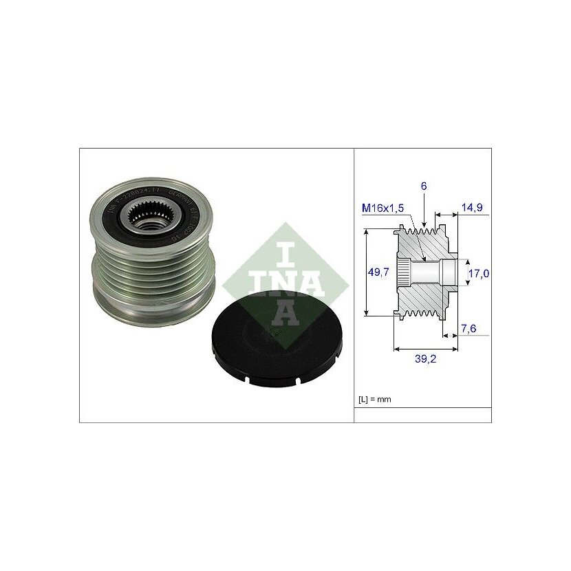 Schaeffler INA Generatorfreilauf 535 0015 10 - 535001510 für 010 154 59 02