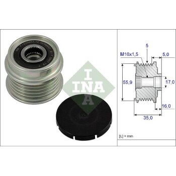 Schaeffler INA Generatorfreilauf 535 0004 10 - 535000410...