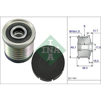 Schaeffler INA Generatorfreilauf 535 0030 10 - 535003010...