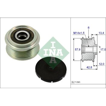 Schaeffler INA Generatorfreilauf 535 0240 10 - 535024010...